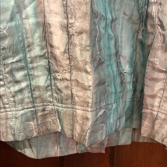 Erin London Teal Jean Jacket